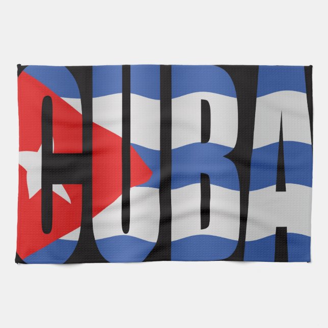 Kubansk flagga kökshandduk (Horisontell)
