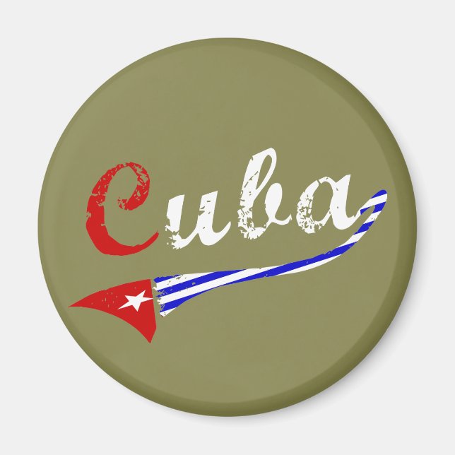 Kubansk Flagga Magnet (Framsidan)