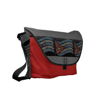 Kubansk flagga messenger bag