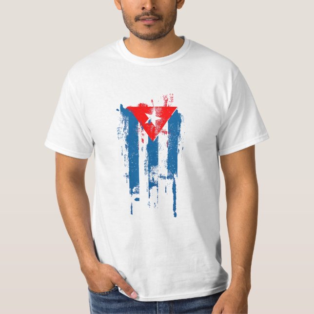 Kubansk Flagga Tee Shirt (Framsida)