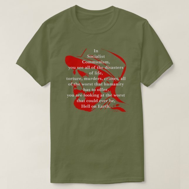Kubansk kommunism och socialism Manar T-Shirt (Design framsida)