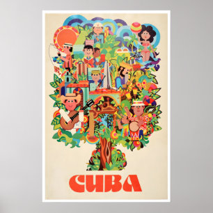 Kubansk konst Kuba Resa Poster Havana Tryck