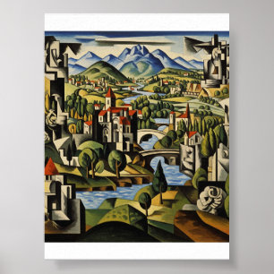 Kubansk liggande konst poster