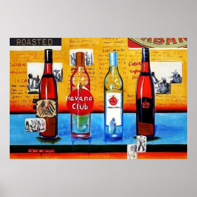 Kubansk Rum Art Poster (Framsidan)