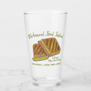 Kubansk sandwich Ham Gris schweizisk ost Livsmedel Glaskopp