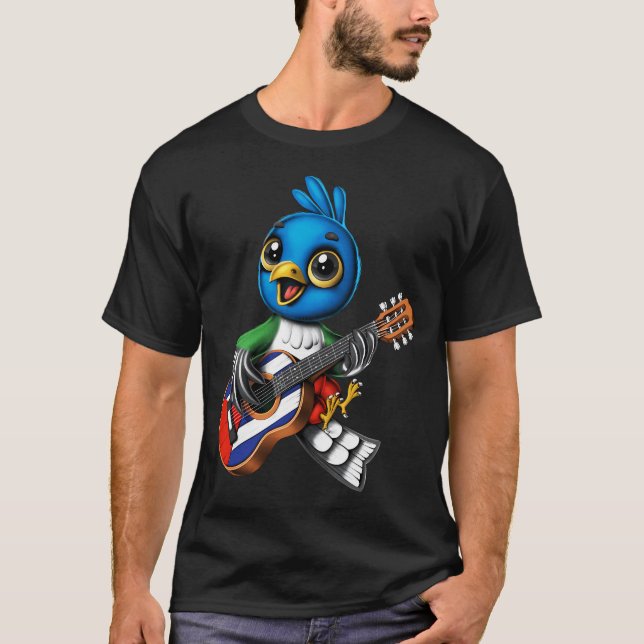 Kubansk Trogonfågel T Shirt (Framsida)