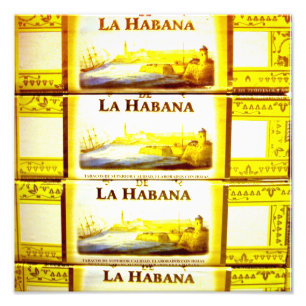 Kubanska cigarrer La Habana Skriv ut Fototryck
