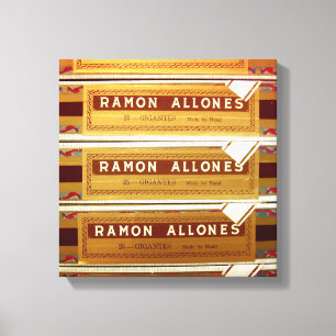 Kubanska cigarrer Ramon Allones Arbetsyta Canvastryck