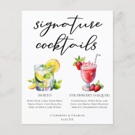 Kubanska Cocktails Mojito Strawberry Daiquiri Menu