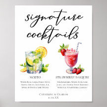 Kubanska Cocktails Mojito Strawberry Daiquiri Menu