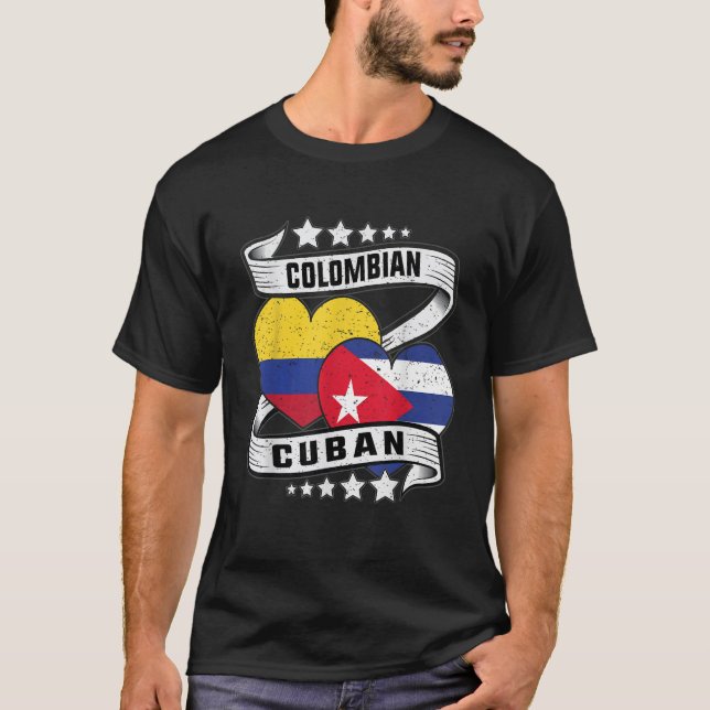 Kubanska colombianska för barn, halv colombiansk o t shirt (Framsida)