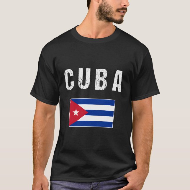 Kubanska Flagga för T Shirt (Framsida)