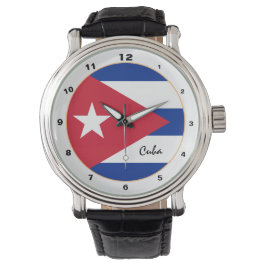 Kubanska Flagga & Kuba trendig mode /design watch Armbandsur