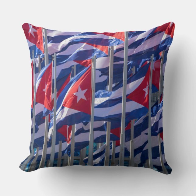 Kubanska flaggor, Havanna, Kuba Kudde (Framsida)