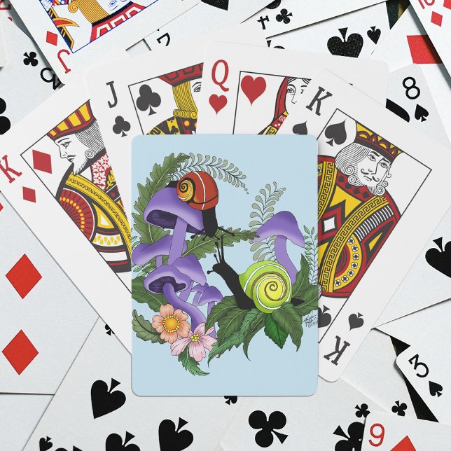 Kubanska sniglar lila svamp casinokort (Skapare uppladdad)