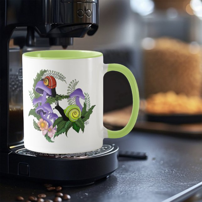 Kubanska sniglar lila svamp mugg (Skapare uppladdad)
