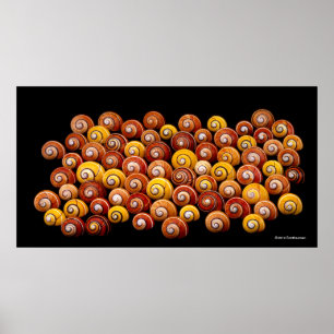 Kubanska Träd Snigel Poster