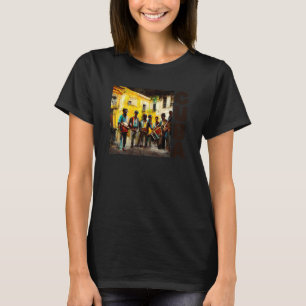 Kubanskt arv Street Music Sol Music Havana Kuba T Shirt