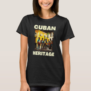 Kubanskt arv Street Music Sol Music Havana Kuba T Shirt
