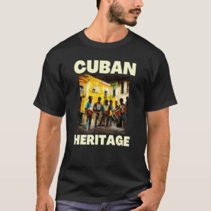 Kubanskt arv Street Music Sol Music Havana Kuba T Shirt