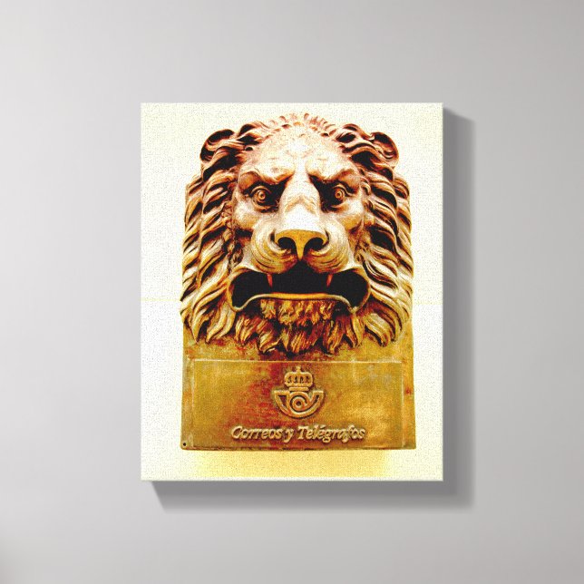 Kubanskt foto av Gamla Havanna | Lejon | Canvastryck (Framsida)