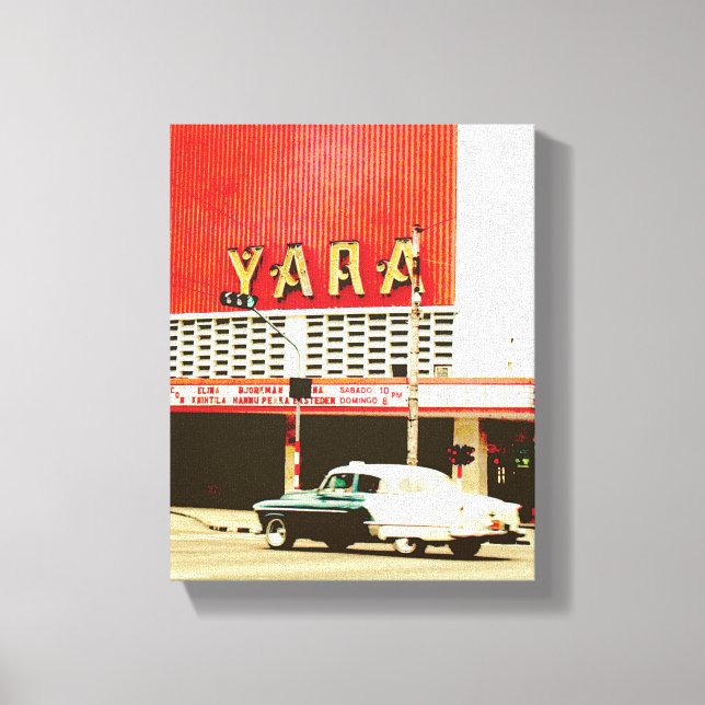 Kubanskt foto av Gamla Havanna | Yara | Canvastryck (Framsida)