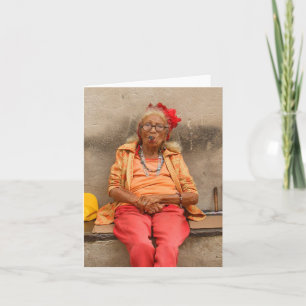 Kubanskt högt damkort kort