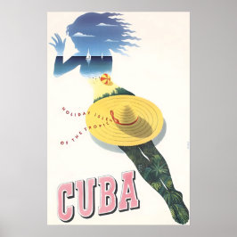 Kubaprint Kubansk konst Resa Affisch 