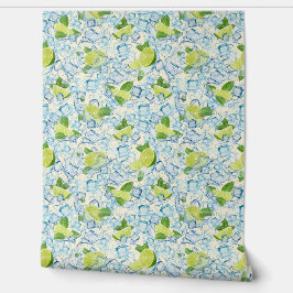 Kubar av kalk, mynta och is