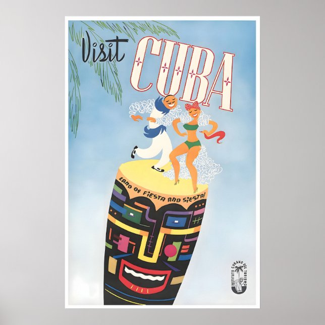 Kubaresaaffisch Kubansk konsttryck Poster (Framsidan)
