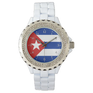 Kubas flagga armbandsur