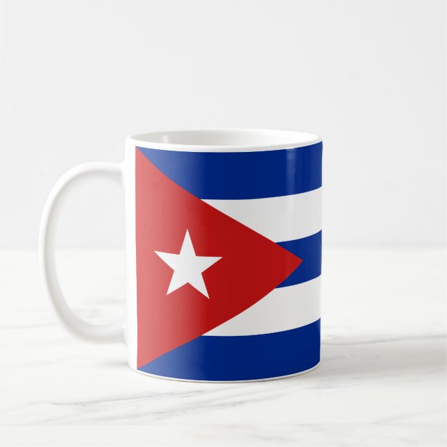 Kubas flagga kaffemugg (Vänster)