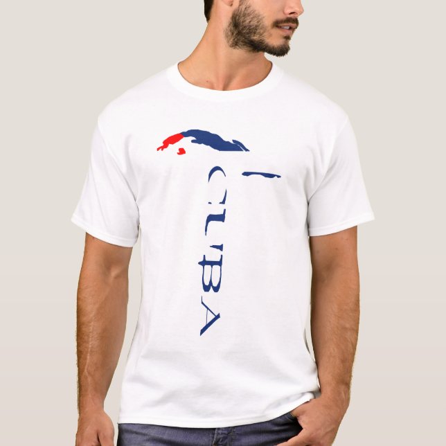 Kubas flagga karta t shirt (Framsida)