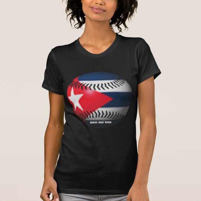 Kubas flagga om en baskiska tee shirt (Framsida)