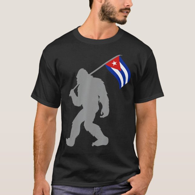 Kubas Flagga om Kubas Flagga T Shirt (Framsida)