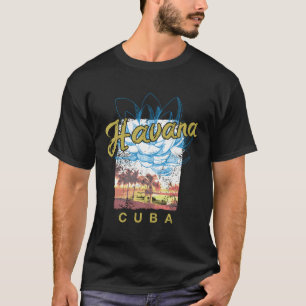 Kubas Havana Retro Sunset Cuban Vintage T Shirt