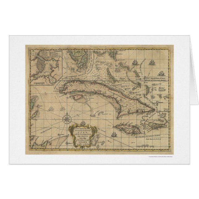 Kubas kartö - 1762 hälsningskort (Framsidan Horizontal)
