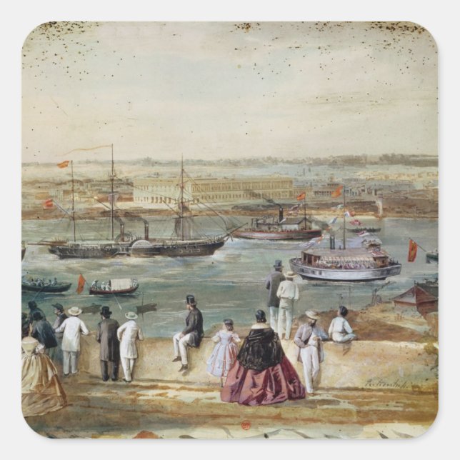 Kubas landskap fyrkantigt klistermärke (Framsida)