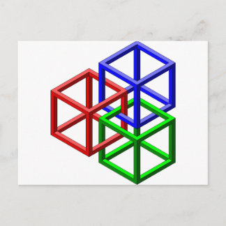 Kubas omöjliga optiska geometri-Illusion Vykort