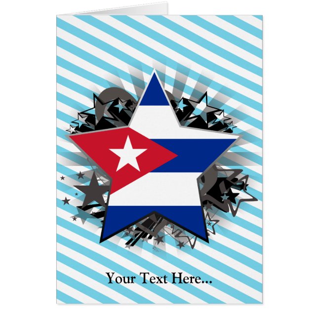 Kubastjärna Hälsningskort (Framsidan)