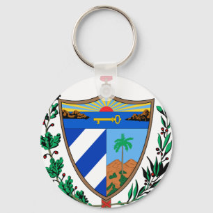Kubavapensköld Nyckelring