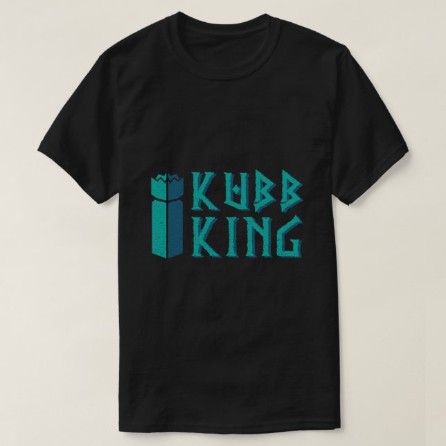 Kubb kung kubb-spelspelare t shirt (Design framsida)