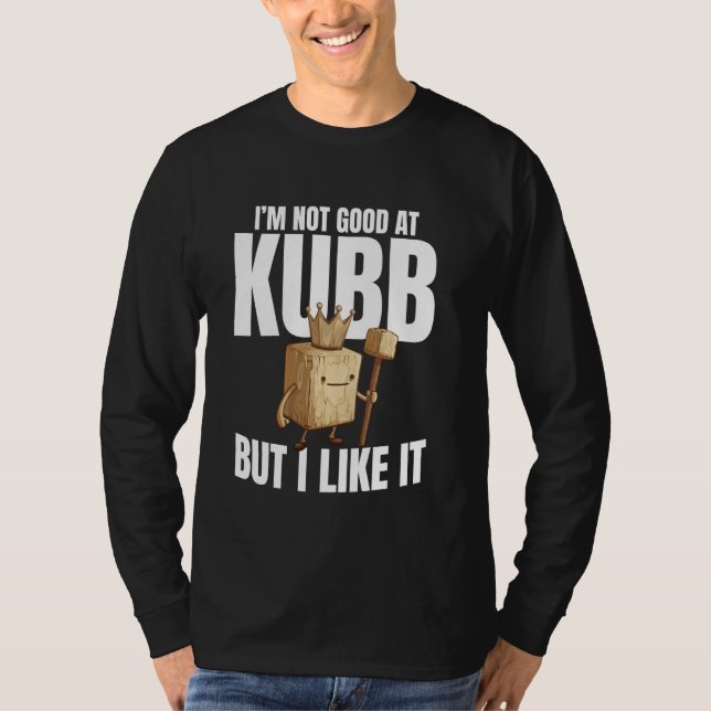 Kubb Legend Viking Chess Set Yard Game Player Viki T Shirt (Framsida)
