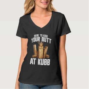 Kubb Player Gräsmatta Game Yard-spelaruppsättning  T Shirt