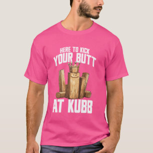 Kubb Player Gräsmatta Game Yard-spelaruppsättning  T Shirt