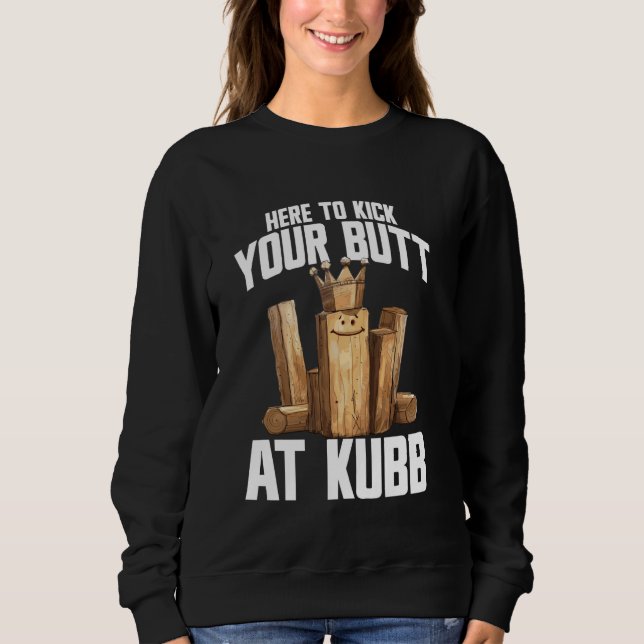 Kubb Player Gräsmatta Game Yard-spelaruppsättning  T Shirt (Framsida)