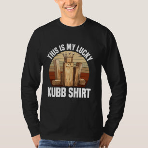 Kubb Player Viking Chess Älskare Gräsmatta Game Se T Shirt