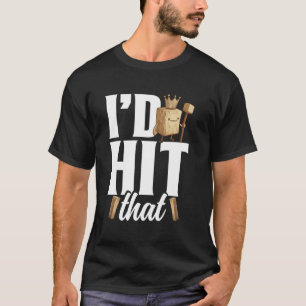 Kubb Player Viking Chess Älskare Yard Game Set Kub T Shirt