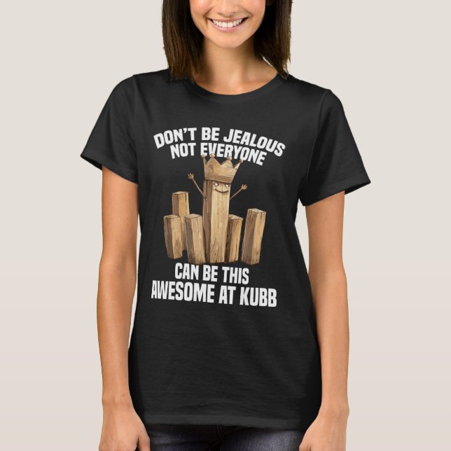 Kubb Set Viking Chess Legend Yard Game Player Viki T Shirt (Framsida)
