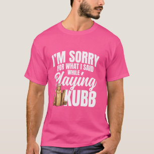 Kubb Set Viking Schack Spelare Trädgård Lek Legend T Shirt